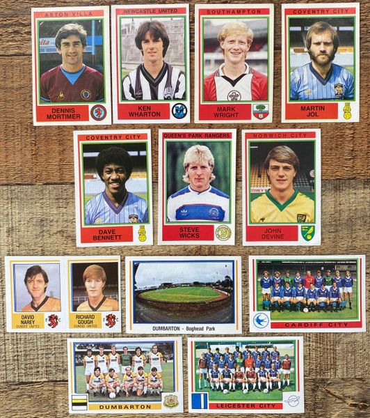 1985 PANINI FOOTBALL 85 STICKERS | MATCH WORN FOOTBALL SHIRTS VINTAGE ...