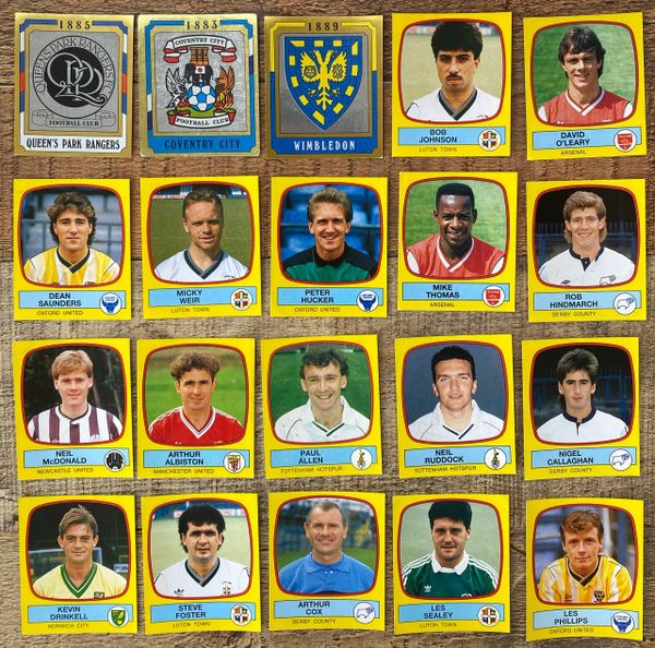 20X 1988 ORIGINAL UNUSED PANINI FOOTBALL 88 STICKERS VARIOUS