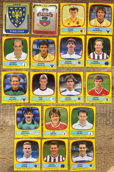 18X 1988 ORIGINAL UNUSED PANINI FOOTBALL 88 STICKERS VARIOUS