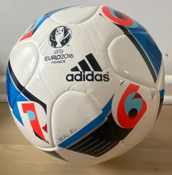 2016 ORIGINAL ADIDAS EUROPEAN CHAMPIONSHIPS MATCH BALL REPLICA Size 5 UNUSED, TOP GLIDER BEAU JEU