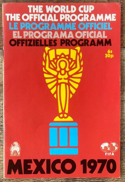 1970 ORIGINAL WORLD CUP FINALS TOURNAMENT PROGRAMME BROCHURE UK EDITION