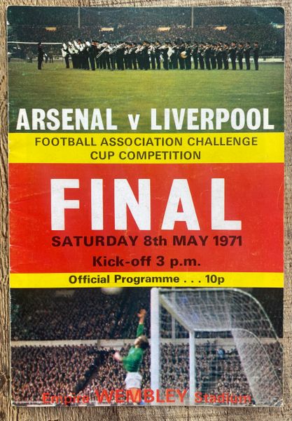 1971 ORIGINAL FA CUP FINAL PROGRAMME LIVERPOOL V ARSENAL