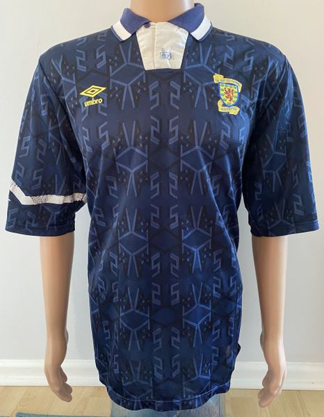 1992-1993 MATCH WORN SCOTLAND HOME SHIRT #8