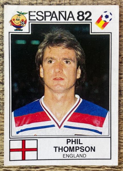 1982 SPAIN ESPANA 82 WORLD CUP PANINI ORIGINAL UNUSED STICKER PHIL THOMPSON ENGLAND 242