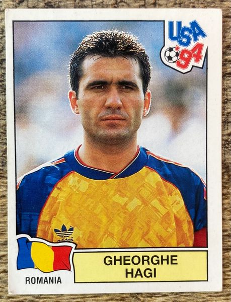 1994 WORLD CUP USA 94 PANINI ORIGINAL UNUSED STICKER GHEORGHE HAGI ROMANIA