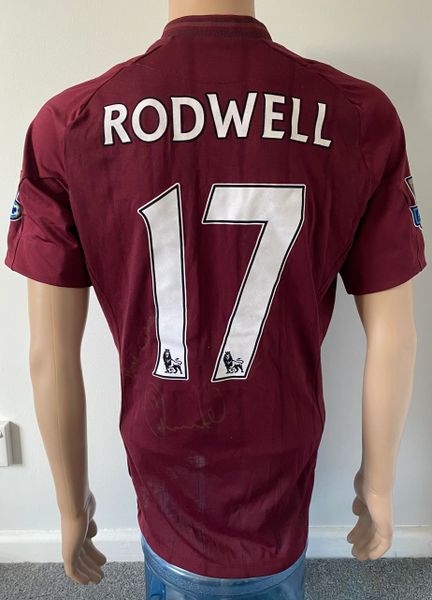 2012/13 MANCHESTER CITY MATCH ISSUE AWAY SHIRT (RODWELL #17)