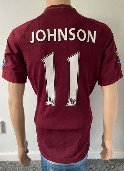 2012/13 MANCHESTER CITY MATCH ISSUE AWAY SHIRT (JOHNSON #11)