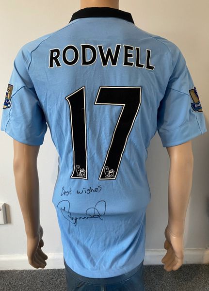 2012/13 MANCHESTER CITY MATCH ISSUE HOME SHIRT (RODWELL #17)