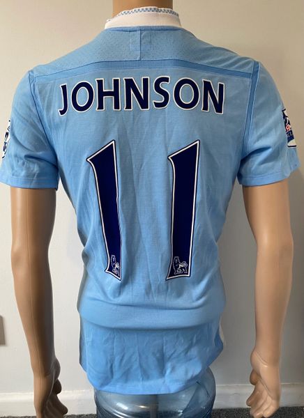 2011/12 MANCHESTER CITY MATCH ISSUE HOME SHIRT (JOHNSON #11)