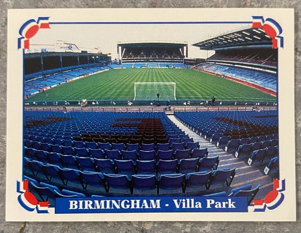 1996 PANINI EURO 96 ORIGINAL UNUSED STICKER STADIUM VILLA PARK, BIRMINGHAM 22