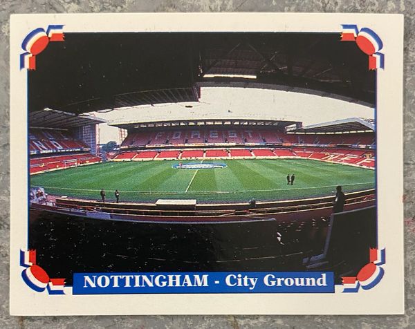 1996 PANINI EURO 96 ORIGINAL UNUSED STICKER STADIUM CITY GROUND NOTTINGHAM 34