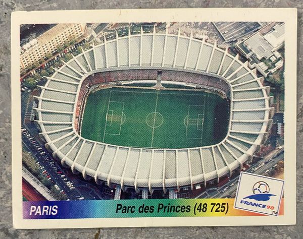 1998 WORLD CUP FRANCE 98 PANINI ORIGINAL UNUSED STICKERS STADIUM PARIS PARC DES PRINCES 5
