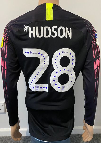 2018/19 PRESTON NORTH END MATCH ISSUE AWAY GOALKEEPERS SHIRT (HUDSON #28)