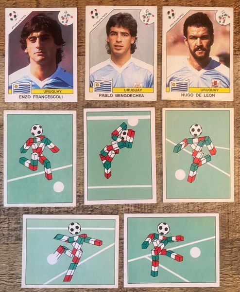 8 X 1990 ITALIA 90 WORLD CUP PANINI ORIGINAL UNUSED STICKERS PLAYERS VARIOUS