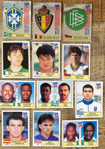 12X 1994 WORLD CUP USA 94 PANINI ORIGINAL UNUSED STICKERS VARIOUS