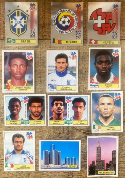 12X 1994 WORLD CUP USA 94 PANINI ORIGINAL UNUSED STICKERS VARIOUS