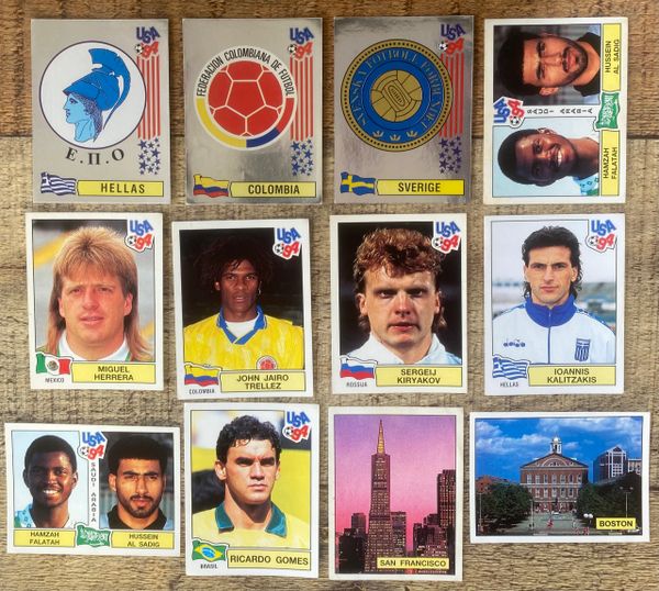 12X 1994 WORLD CUP USA 94 PANINI ORIGINAL UNUSED STICKERS VARIOUS