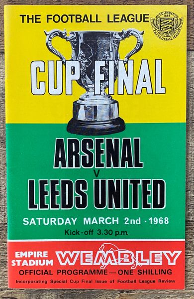 1968 ORIGINAL LEAGUE CUP FINAL PROGRAMME LEEDS UNITED V ARSENAL