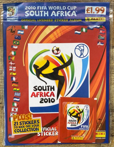 2010 SOUTH AFRICA ORIGINAL SEALED PANINI STARTER PACK ALBUM AND STICKER PACKS