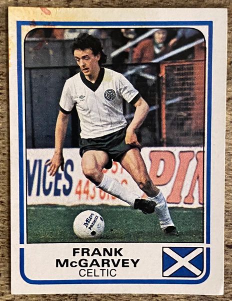 1984 ORIGINAL UNUSED PANINI FOOTBALL 84 STICKER FRANK MCGARVEY CELTIC 434