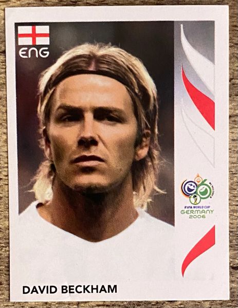 2006 PANINI WORLD CUP GERMANY ORIGINAL UNUSED STICKER DAVID BECKHAM ENGLAND #103