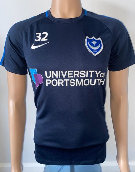 2018/19 PORTSMOUTH PLAYER WORN NIKE TRAINING SHIRT (VAUGHAN 32)