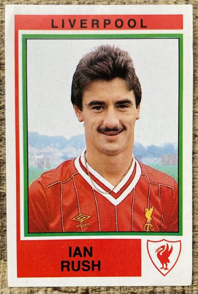 1985 ORIGINAL UNUSED PANINI FOOTBALL 85 STICKER IAN RUSH LIVERPOOL 131