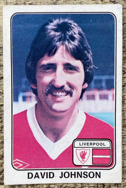 1979 ORIGINAL UNUSED PANINI FOOTBALL 79 STICKERS DAVID JOHNSON LIVERPOOL 206