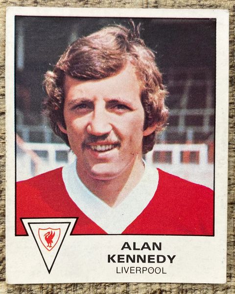 1980 ORIGINAL UNUSED PANINI FOOTBALL 80 STICKER ALAN KENNEDY LIVERPOOL 195