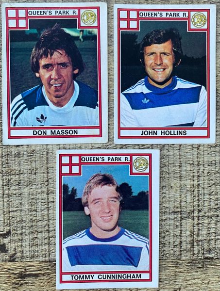 3X 1978 ORIGINAL UNUSED PANINI FOOTBALL 78 STICKERS QUEENS PARK RANGERS PLAYERS