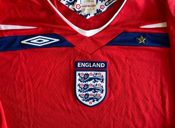 2008-10 ORIGINAL ENGLAND REPLICA AWAY SHIRT ADULT EXTRA LARGE