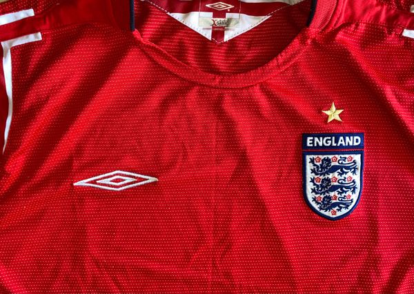 2004-06 ORIGINAL ENGLAND REPLICA AWAY SHIRT ADULT LARGE