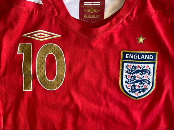 2006-08 ORIGINAL ENGLAND REPLICA AWAY SHIRT (#10) ADULT MEDIUM