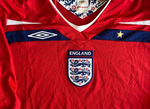 2008-10 ORIGINAL ENGLAND REPLICA AWAY SHIRT ADULT EXTRA LARGE