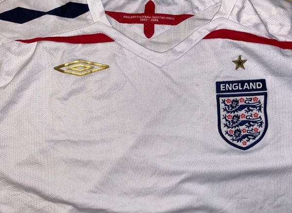 2007-09 ORIGINAL ENGLAND REPLICA HOME SHIRT ADULT XX LARGE