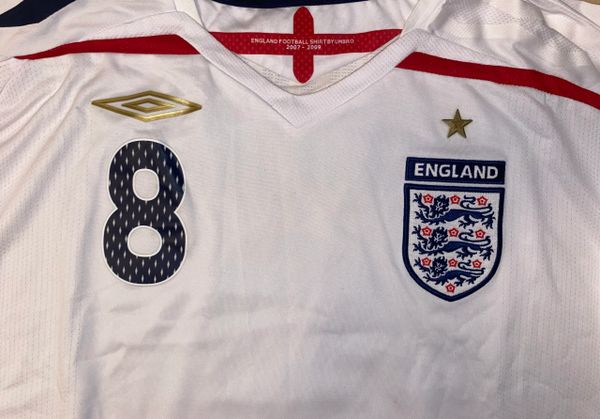 2007-09 ORIGINAL ENGLAND REPLICA HOME SHIRT (LAMPARD #8) ADULT XX LARGE