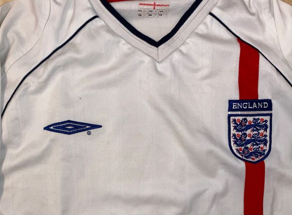 2001-03 ORIGINAL ENGLAND REPLICA HOME SHIRT ADULT EXTRA LARGE