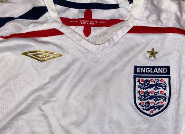 2007-09 ORIGINAL ENGLAND REPLICA HOME SHIRT ADULT EXTRA LARGE