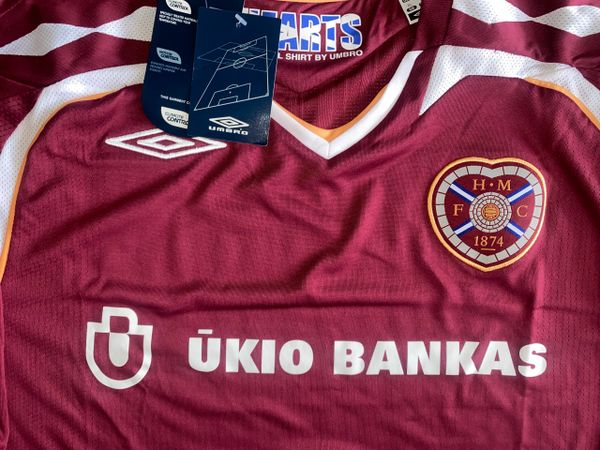 2008/09 ORIGINAL UMBRO HEART OF MIDLOTHIAN HOME SHIRT ADULT EXTRA LARGE BNWT