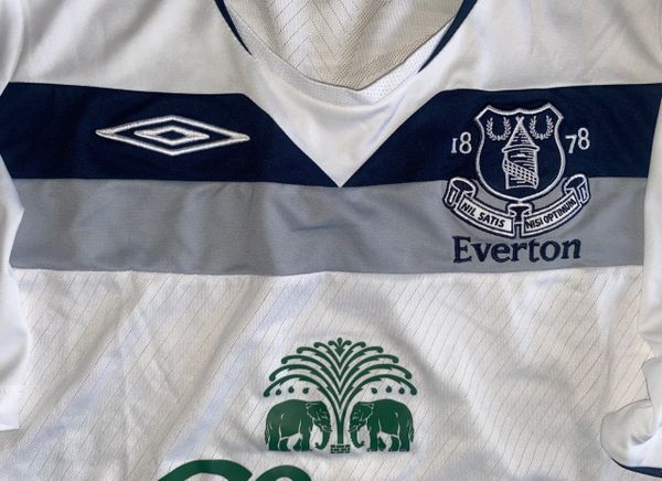 2008/09 ORIGINAL EVERTON UMBRO AWAY SHIRT ADULT LARGE