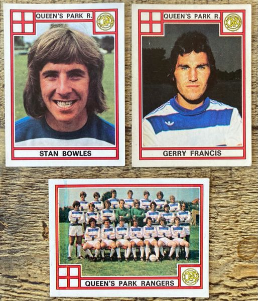 3X 1978 ORIGINAL UNUSED PANINI FOOTBALL 78 STICKERS QUEENS PARK RANGERS PLAYERS