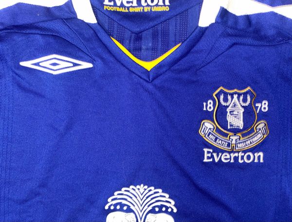 2007/08 ORIGINAL EVERTON UMBRO HOME SHIRT ADULT LARGE