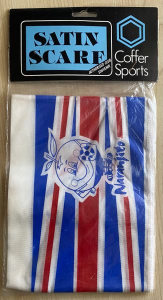 1982 ORIGINAL WORLD CUP ESPANA 82 COFFER SPORTS SATIN ENGLAND SCARF AS NEW SEALED