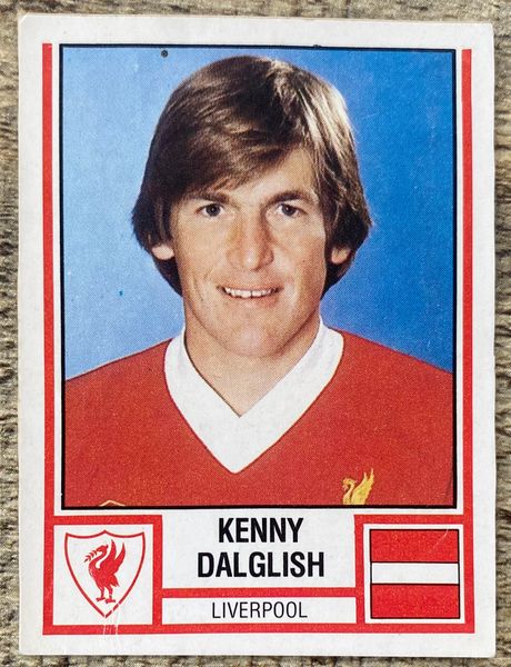 1981 ORIGINAL UNUSED PANINI FOOTBALL 81 STICKER KENNY DALGLISH LIVERPOOL 178