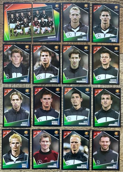 16X EURO 2004 PANINI ORIGINAL GERMANY TEAM UNUSED STICKERS