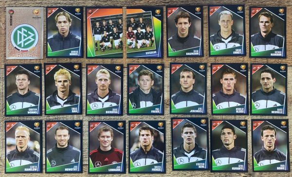 21X EURO 2004 PANINI ORIGINAL GERMANY TEAM UNUSED STICKERS