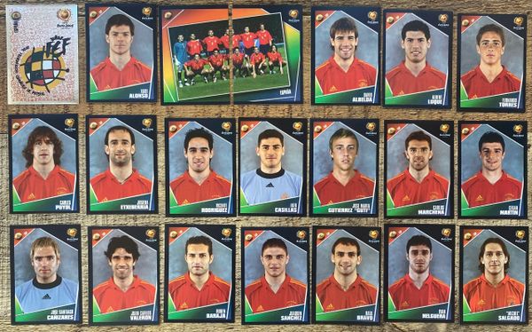 21X EURO 2004 PANINI ORIGINAL SPAIN ESPANA TEAM UNUSED STICKERS