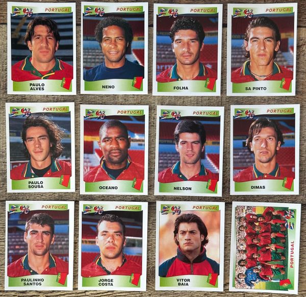 12X 1996 EURO 96 ENGLAND PANINI ORIGINAL UNUSED STICKERS PLAYERS PORTUGAL