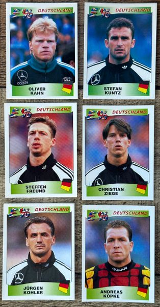 6X 1996 EURO 96 ENGLAND PANINI ORIGINAL UNUSED STICKERS PLAYERS GERMANY