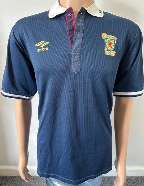 1989-1991 SCOTLAND MATCH WORN HOME SHIRT #17